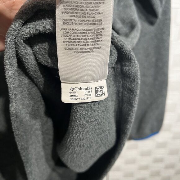 Columbia Mens Thompson Peak Quarter Zip Fleece Pullover Size XL Chest Zip Pocket - Picture 11 of 13